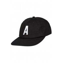 Alpha 6 Panel Cap Black