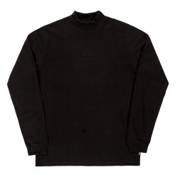 Mock Neck T-Shirt Black