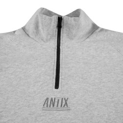 Antix Half Zip Sweatshirt White Heather