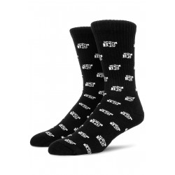 VX Pattern Socks Black