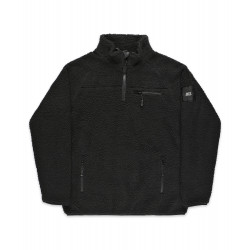 Antix Sherpa Fleece Half Zip Jacket Black