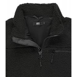 Antix Sherpa Fleece Half Zip Jacket Black