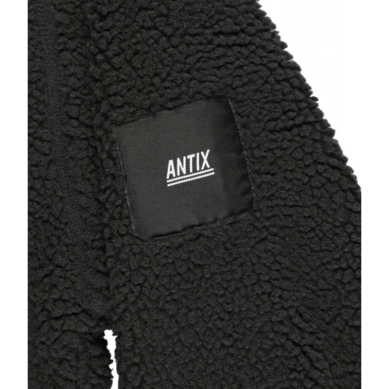 Antix Sherpa Fleece Half Zip Jacket Black