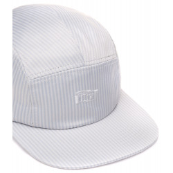 Antix Vaux 5 Panel Cap White Grey Striped