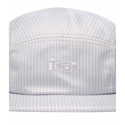 Antix Vaux 5 Panel Cap White Grey Striped