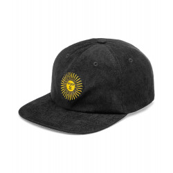 Sol Cord 6 Panel Hat Black