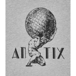 Antix Globos Hoodie Heather Grey