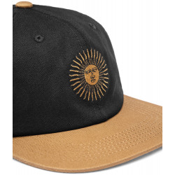 Antix Sol 6 Panel Cap Black Brown