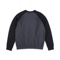Antix Simplex Raglan Organic Sweatshirt Black Slate Grey