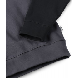 Antix Simplex Raglan Organic Sweatshirt Black Slate Grey