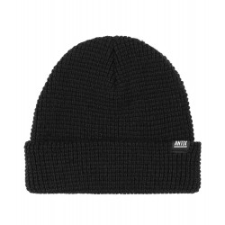 Pure Waffle Beanie Black
