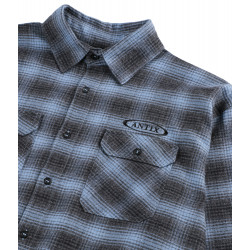 Antix Simplex Flanell T-Shirt Blue Black Check