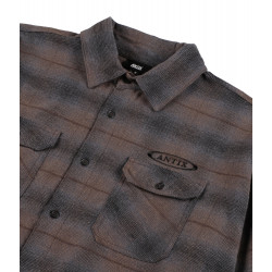 Antix Simplex Flanell T-Shirt Brown Black Check