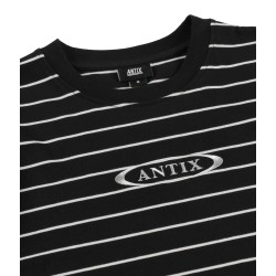 Antix Simplex Stria Organic T-Shirt Black White