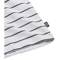 Antix Simplex Stria Organic T-Shirt Heather White Navy