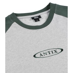 Antix Simplex Raglan  T-Shirt Heather Grey Forest