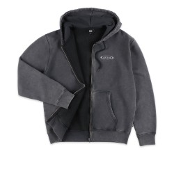 Antix Simplex Organic  Zip-Hoodie Washed Black